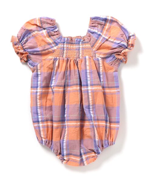 apres les cours（アプレレクール）の「【リンク】スモッキング刺繍ロンパス（ロンパース・キッズ・チェック/ストライプ・70/80）」の14枚目の写真