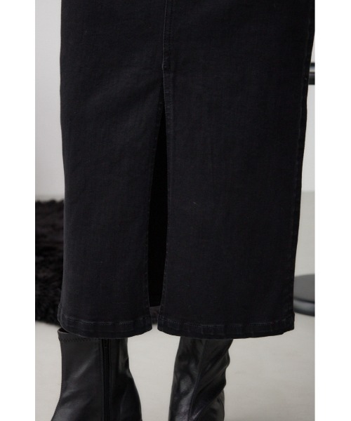 AZUL by moussy（アズールバイマウジー）の「AZUL DENIM ハイウエストスカート（デニムスカート・レディース・ブラック/ダークブルー・X-SMALL/SMALL/MEDIUM/LARGE）」の12枚目の写真