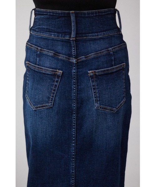 AZUL by moussy（アズールバイマウジー）の「AZUL DENIM ハイウエストスカート（デニムスカート・レディース・ブラック/ダークブルー・X-SMALL/SMALL/MEDIUM/LARGE）」の20枚目の写真