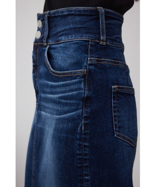 AZUL by moussy（アズールバイマウジー）の「AZUL DENIM ハイウエストスカート（デニムスカート・レディース・ブラック/ダークブルー・X-SMALL/SMALL/MEDIUM/LARGE）」の21枚目の写真