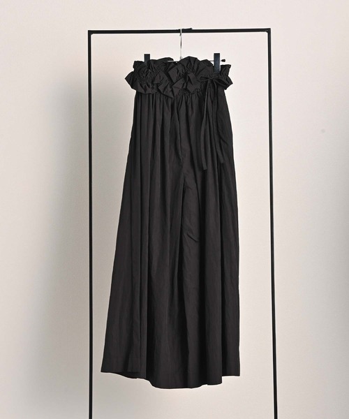 RAW FUDGE（ローファッジ）の「ベルト付きナイロンワイドパンツ（その他パンツ・レディース・ブラック/ネイビー/ベージュ・M）」の16枚目の写真