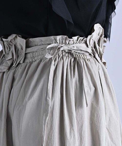 RAW FUDGE（ローファッジ）の「ベルト付きナイロンワイドパンツ（その他パンツ・レディース・ブラック/ネイビー/ベージュ・M）」の18枚目の写真