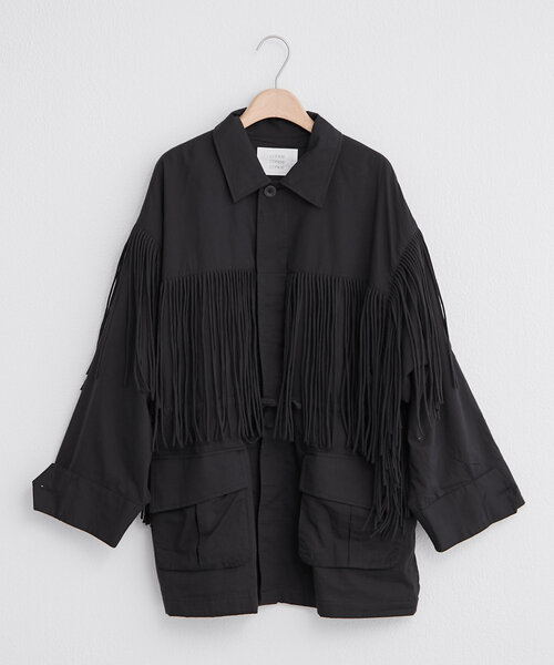 ジャケット・アウター crinkle fringe M65 jacket VONIQUE / Crinkle Crinkle Crinkle / fringe M65 jacket