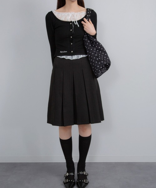 Chiina（チーナ）の「Chiina / ドットショルダーバッグ（ショルダーバッグ・レディース・ホワイト/ブラック・FREE）」の12枚目の写真