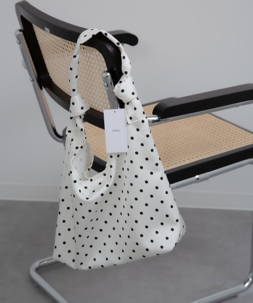 Chiina（チーナ）の「Chiina / ドットショルダーバッグ（ショルダーバッグ・レディース・ホワイト/ブラック・FREE）」の21枚目の写真