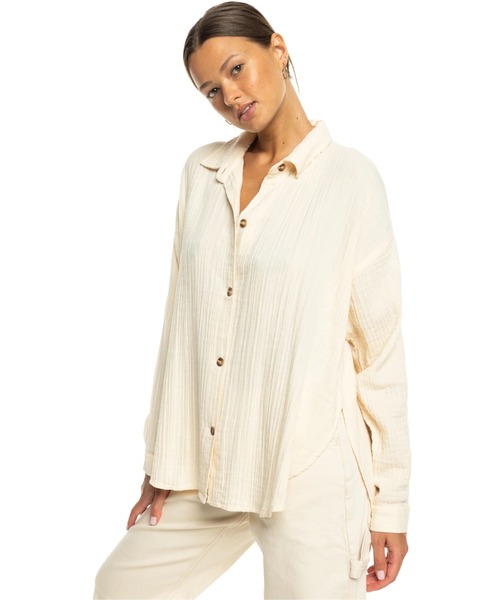 ROXY(ロキシー)の「MORNING TIME /ロキシーオーバーサイズコットンシャツ(シャツ/ブラウス・レディース・ホワイト・X-SMALL/SMALL)」の11枚目の写真