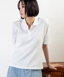 品よく見えて動きやすい、毎日着たくなる大人のための5分袖ポロトップス