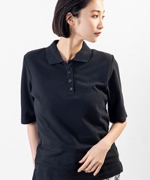 品よく見えて動きやすい、毎日着たくなる大人のための5分袖ポロトップス