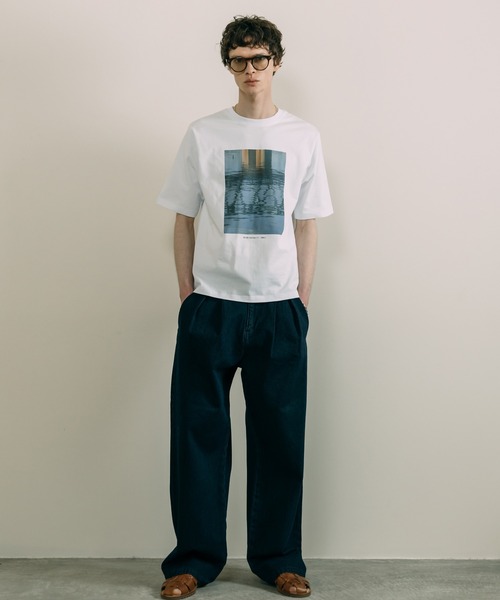 LURAKU（ルラク）の「【LURAKU】Two Tuck Wide Straight Gurkha Denim - 2タックワイドストレートグルカデニム（デニムパンツ・メンズ・ネイビー/ブラック・L/M）」の10枚目の写真