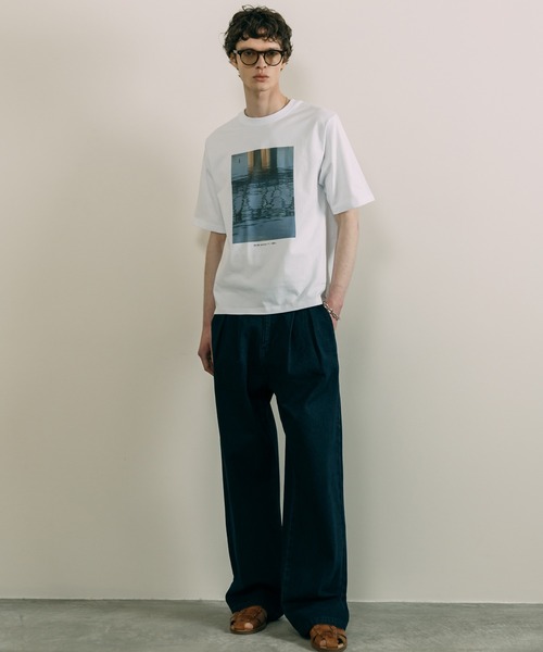 LURAKU（ルラク）の「【LURAKU】Two Tuck Wide Straight Gurkha Denim - 2タックワイドストレートグルカデニム（デニムパンツ・メンズ・ネイビー/ブラック・L/M）」の11枚目の写真