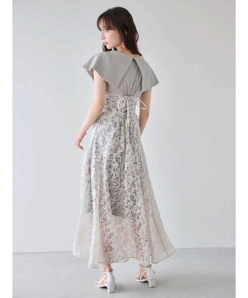 dazzlin（ダズリン）の「オパールフラワーコルセットワンピース（ワンピース・レディース・グレー/ネイビー/オフホワイト・SMALL/X-SMALL/MEDIUM）」の17枚目の写真