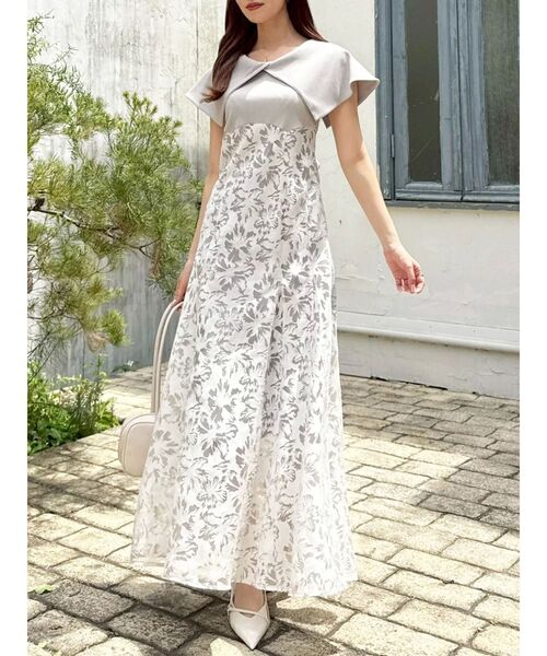 dazzlin コルセットワンピース Mサイズ セール】オパールフラワーコルセットワンピース(ワンピース