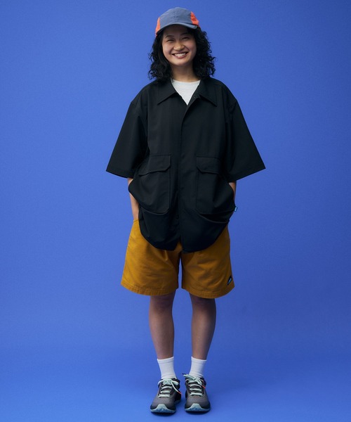 KAVU(カブー)の「KAVU/カブー SHELTECH Shirket/シェルテックシャケット(シャツ/ブラウス・メンズ・ベージュ/ブラック・MEDIUM/LARGE)」の3枚目の写真