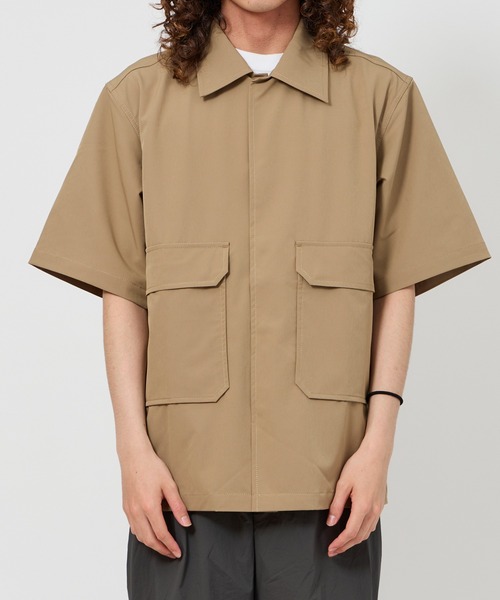 KAVU(カブー)の「KAVU/カブー SHELTECH Shirket/シェルテックシャケット(シャツ/ブラウス・メンズ・ベージュ/ブラック・MEDIUM/LARGE)」の11枚目の写真