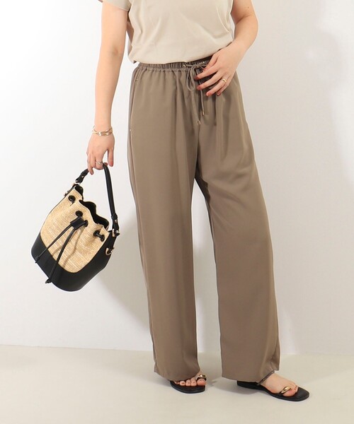 MICO COULIER（ミコクリエ）の「ポリストレッチ ドライタッチパンツ（その他パンツ・レディース・カーキ/ネイビー・38/36）」の2枚目の写真