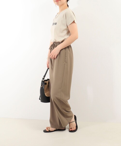 MICO COULIER（ミコクリエ）の「ポリストレッチ ドライタッチパンツ（その他パンツ・レディース・カーキ/ネイビー・38/36）」の3枚目の写真