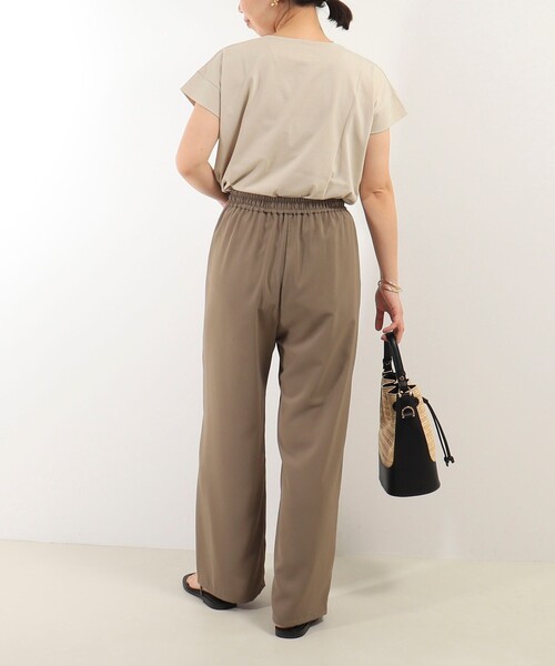 MICO COULIER（ミコクリエ）の「ポリストレッチ ドライタッチパンツ（その他パンツ・レディース・カーキ/ネイビー・38/36）」の4枚目の写真