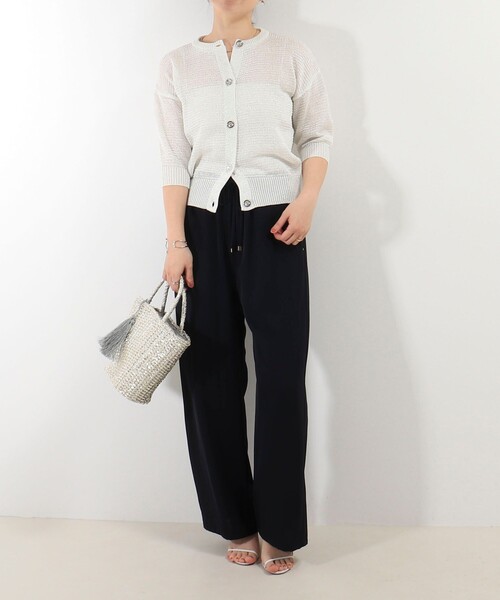 MICO COULIER（ミコクリエ）の「ポリストレッチ ドライタッチパンツ（その他パンツ・レディース・カーキ/ネイビー・38/36）」の6枚目の写真