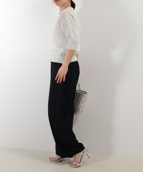 MICO COULIER（ミコクリエ）の「ポリストレッチ ドライタッチパンツ（その他パンツ・レディース・カーキ/ネイビー・38/36）」の7枚目の写真