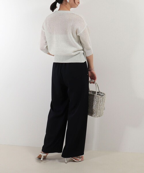 MICO COULIER（ミコクリエ）の「ポリストレッチ ドライタッチパンツ（その他パンツ・レディース・カーキ/ネイビー・38/36）」の8枚目の写真