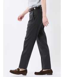 【接触冷感 吸汗速乾 ストレッチ】タカキュー リネン混 ノータック ビジネス パンツ