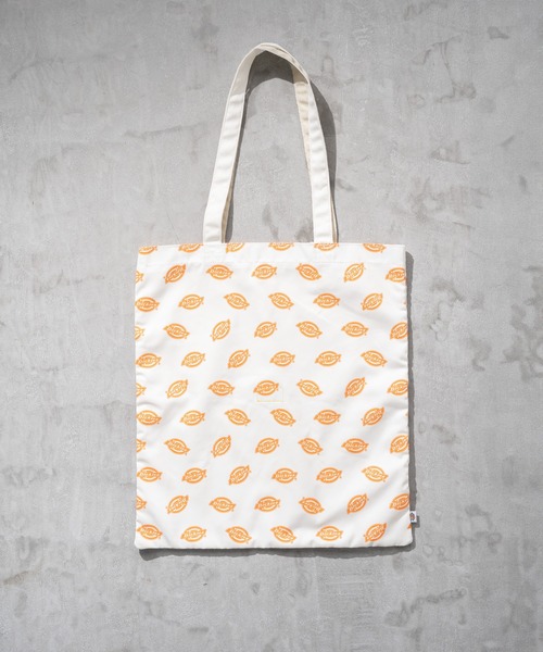 Dickies(ディッキーズ)の「【Dickies】DK EX PRINT TOTE BAG MN / ディッキーズ ロゴ総柄 プリント トートバッグ(トートバッグ・メンズ・オレンジ/ブラック・FREE)」の1枚目の写真