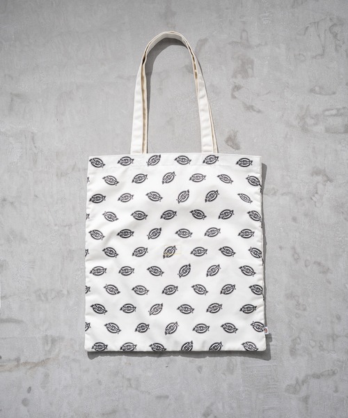 Dickies(ディッキーズ)の「【Dickies】DK EX PRINT TOTE BAG MN / ディッキーズ ロゴ総柄 プリント トートバッグ(トートバッグ・メンズ・オレンジ/ブラック・FREE)」の2枚目の写真