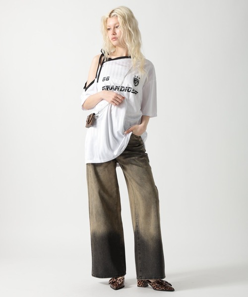 FOREVER 21（フォーエバー トゥエンティーワン）の「【2025SS】ワンショルゲームシャツワンピース（ワンピース・レディース・オフホワイト/ブルー/ネイビー/レッド・FREE）」の14枚目の写真