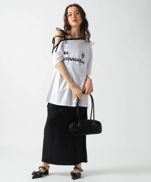 FOREVER 21（フォーエバー トゥエンティーワン）の「【2025SS】ワンショルゲームシャツワンピース（ワンピース・レディース・オフホワイト/ブルー/ネイビー/レッド・FREE）」の10枚目の写真