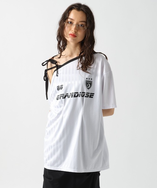 FOREVER 21（フォーエバー トゥエンティーワン）の「【2025SS】ワンショルゲームシャツワンピース（ワンピース・レディース・オフホワイト/ブルー/ネイビー/レッド・FREE）」の12枚目の写真