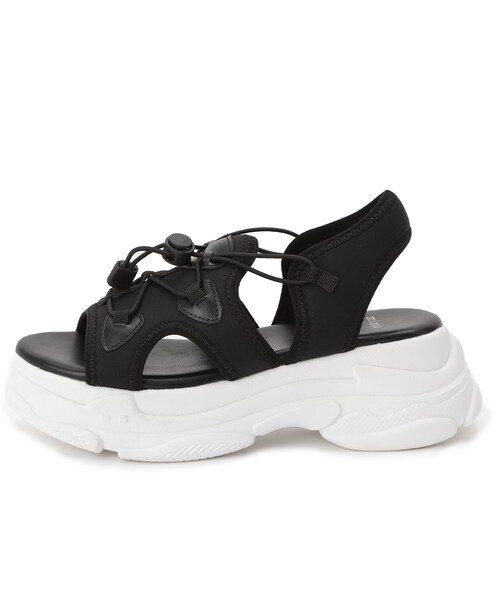 ITS'DEMO(イッツデモ)の「【M・L展開】厚底スポサン(サンダル・レディース・オフホワイト/ブラック・38/40)」の5枚目の写真