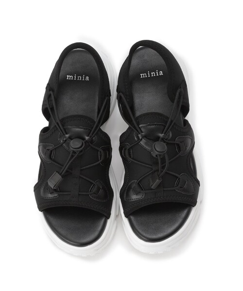 ITS'DEMO(イッツデモ)の「【M・L展開】厚底スポサン(サンダル・レディース・オフホワイト/ブラック・38/40)」の6枚目の写真