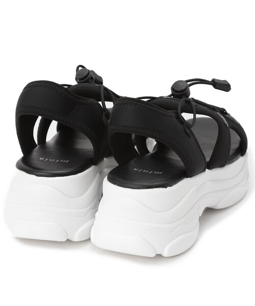 ITS'DEMO(イッツデモ)の「【M・L展開】厚底スポサン(サンダル・レディース・オフホワイト/ブラック・38/40)」の7枚目の写真