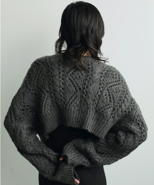 anuke（アンヌーク）の「Cable Knit Cardigan（ニット/セーター