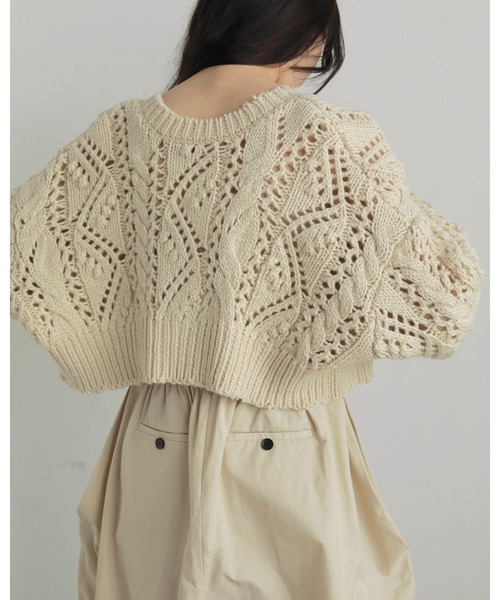 anuke（アンヌーク）の「Cable Knit Cardigan（ニット/セーター）」 - WEAR