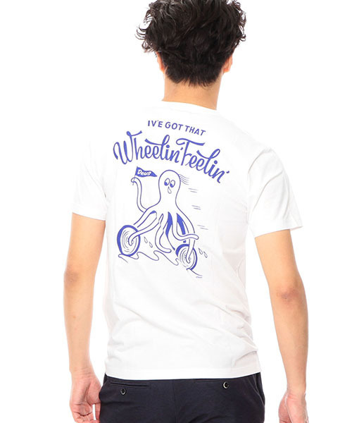 DEUS EX MACHINA（デウスエクスマキナ）の「▼【予約】DEUS EX MACHINA / WHEELIN TEE（Tシャツ/カットソー・メンズ・ホワイト/ブラック・SMALL/X-SMALL/MEDIUM）」の5枚目の写真