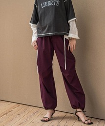 撥水サイドラインパラシュートパンツ≪手洗い可能≫