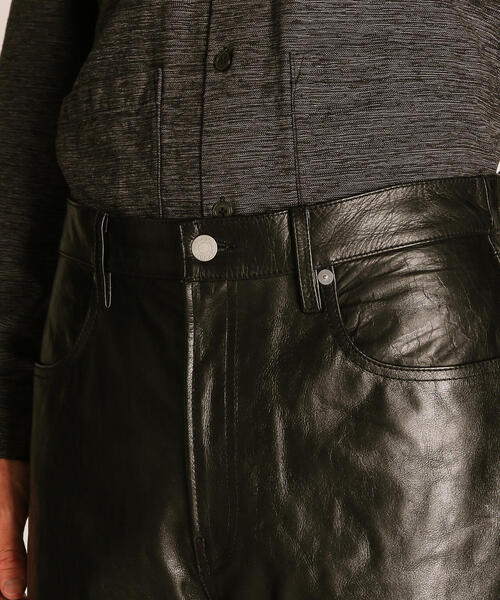 schott（ショット）の「Schott/ショット/LOT.025 LEATHER PANTS/レザーパンツ（その他パンツ・メンズ・ブラック・36/34/32/30）」の10枚目の写真