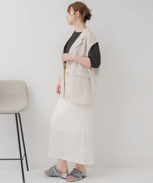 RETRO GIRL（レトロガール）の「テーラードベスト（ベスト・レディース・ナチュラル/ダークグレー/ベージュ・FREE）」の16枚目の写真