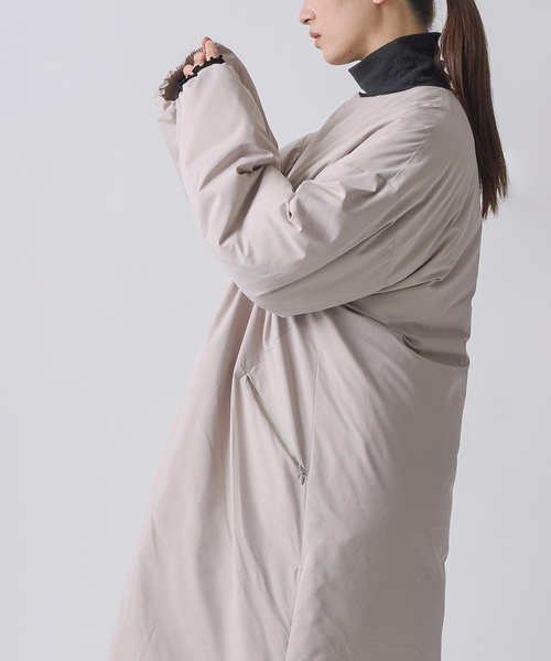 miffew（ミフュー）の「「miffew/ ミフュー」COLLARLESS DOWN COAT（ダウンジャケット/コート・レディース・ブラウン/グレイッシュベージュ/ブラック・2/1）」の12枚目の写真