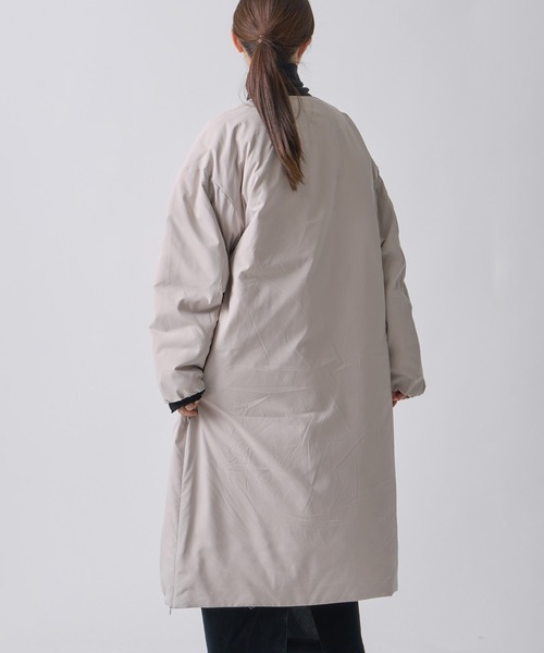 miffew（ミフュー）の「「miffew/ ミフュー」COLLARLESS DOWN COAT（ダウンジャケット/コート・レディース・ブラウン/グレイッシュベージュ/ブラック・2/1）」の13枚目の写真