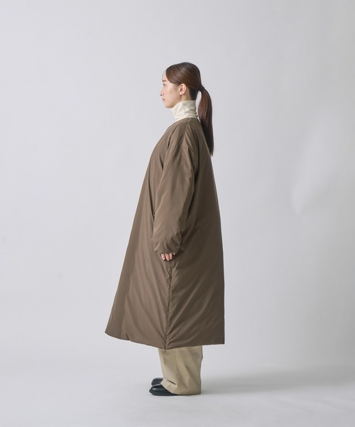 miffew（ミフュー）の「「miffew/ ミフュー」COLLARLESS DOWN COAT（ダウンジャケット/コート・レディース・ブラウン/グレイッシュベージュ/ブラック・2/1）」の15枚目の写真