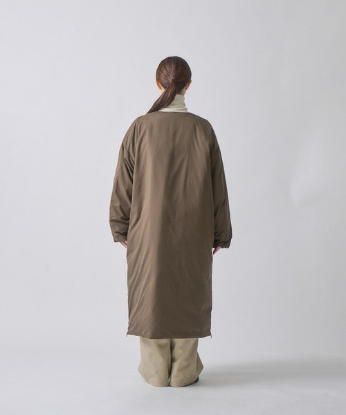 miffew（ミフュー）の「「miffew/ ミフュー」COLLARLESS DOWN COAT（ダウンジャケット/コート・レディース・ブラウン/グレイッシュベージュ/ブラック・2/1）」の16枚目の写真
