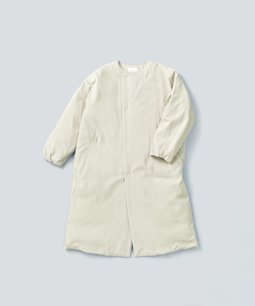miffew（ミフュー）の「「miffew/ ミフュー」COLLARLESS DOWN COAT（ダウンジャケット/コート・レディース・ブラウン/グレイッシュベージュ/ブラック・2/1）」の18枚目の写真