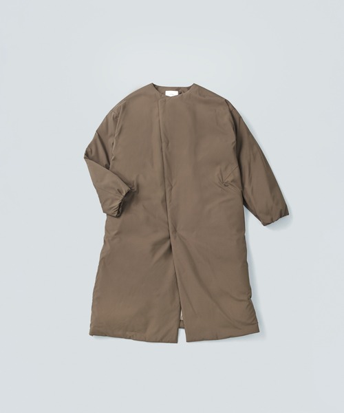 miffew（ミフュー）の「「miffew/ ミフュー」COLLARLESS DOWN COAT（ダウンジャケット/コート・レディース・ブラウン/グレイッシュベージュ/ブラック・2/1）」の19枚目の写真