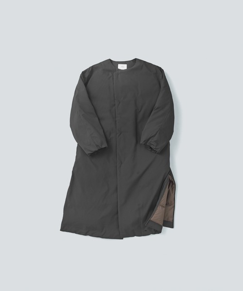miffew（ミフュー）の「「miffew/ ミフュー」COLLARLESS DOWN COAT（ダウンジャケット/コート・レディース・ブラウン/グレイッシュベージュ/ブラック・2/1）」の20枚目の写真