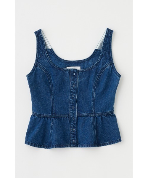 MOUSSY(マウジー)の「【セットアップ対応】SQUARE NECK DENIM ビスチェ(その他トップス・レディース・ライトブルー/ブルー・1/2)」の3枚目の写真