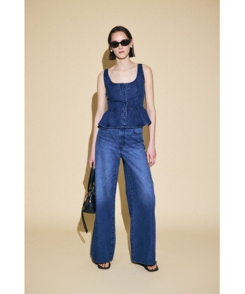 有名ブランド セットアップ対応】SQUARE ビスチェ（その他トップス DENIM NECK ジャケット・アウター