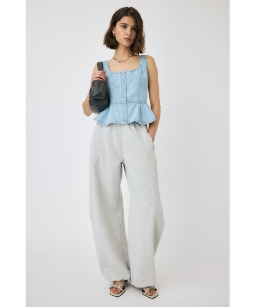 moussyビスチェ セール】【セットアップ対応】SQUARE NECK DENIM ビスチェ