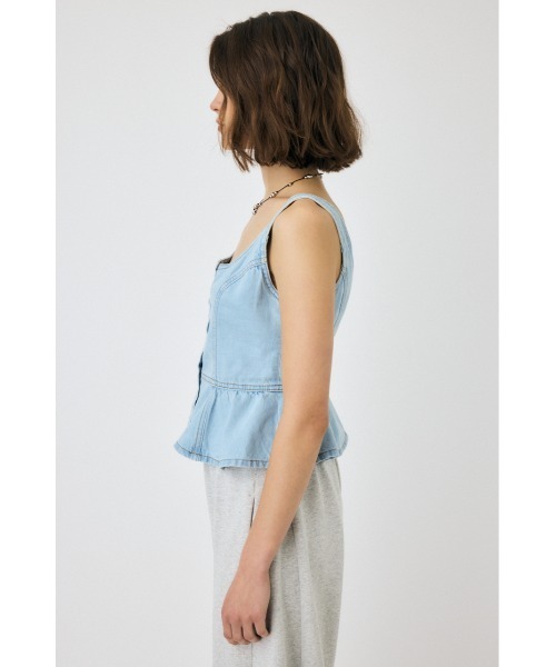 セール】【セットアップ対応】SQUARE NECK DENIM ビスチェ